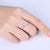 1.00ct Moissanite Engagement Ring, Custom Halo Design, Sterling Silver & Platinum