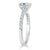 Radiant Cut Moissanite Engagement Ring, Classic Style