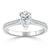 Pear Cut Moissanite Engagement Ring, Classic Style