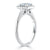 Princess Cut Moissanite Halo Engagement Ring