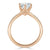 Round Cut Moissanite Engagement Ring, Classic Tiffany Style