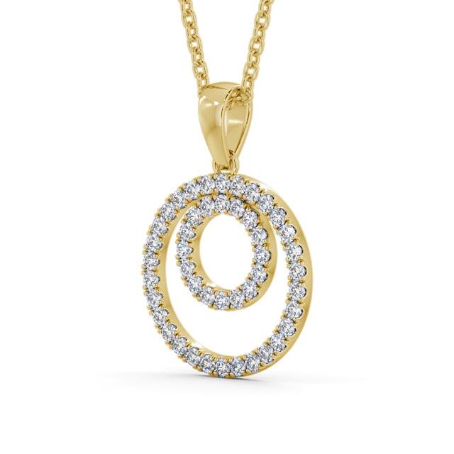 Circle Shaped Pendant 0.55ct