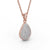 Drop Pavé Set Pendant 0.70ct