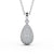 Drop Pavé Set Pendant 0.70ct