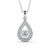 Drop Halo Pendant 1.30ct