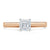 Asscher Cut Moissanite Engagement Ring, Classic Style
