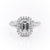 EMERALD CUT MOISSANITE ENGAGEMENT RING, SPLIT SHANK
