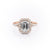 EMERALD CUT MOISSANITE ENGAGEMENT RING, SPLIT SHANK