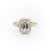EMERALD CUT MOISSANITE ENGAGEMENT RING, SPLIT SHANK