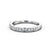 Half Eternity Ring, Round Cut Vintage DesignHalf Eternity Ring, Round Cut Vintage Design