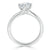Round Cut Moissanite Twist Engagement Ring, Classic Style
