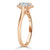Oval Cut Moissanite Halo Engagement Ring