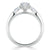 Marquise Cut Moissanite 3 Stone Engagement Ring