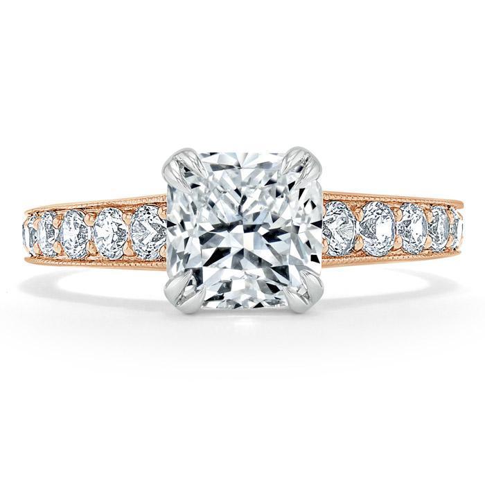 0.75 Ct. Princess Cut Prong Studded Diamond Ring