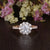 Round Cut Moissanite Engagement Ring, Vintage Halo Design