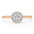Round Cut Moissanite Halo Engagement Ring