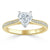 Heart Cut Moissanite Engagement Ring, Classic Style