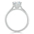 Round Cut Moissanite Engagement Ring, Classic Six Claw