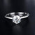 1.00ct Moissanite Engagement Ring, Classic Six Claw Setting with Knife Edge Shank, Sterling Silver & Platinum
