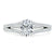 Oval Cut Moissanite Engagement Ring, Split Shank