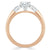Oval Cut Moissanite 3 Stone Engagement Ring