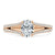 Oval Cut Moissanite Engagement Ring, Split Shank