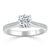 Round Cut Moissanite Engagement Ring, Classic Style