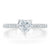 Heart Cut Moissanite Engagement Ring, Classic Style