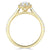 Marquise Cut Moissanite Halo Engagement Ring, Tiffany Style