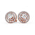 Halo Earrings 0.50ct each