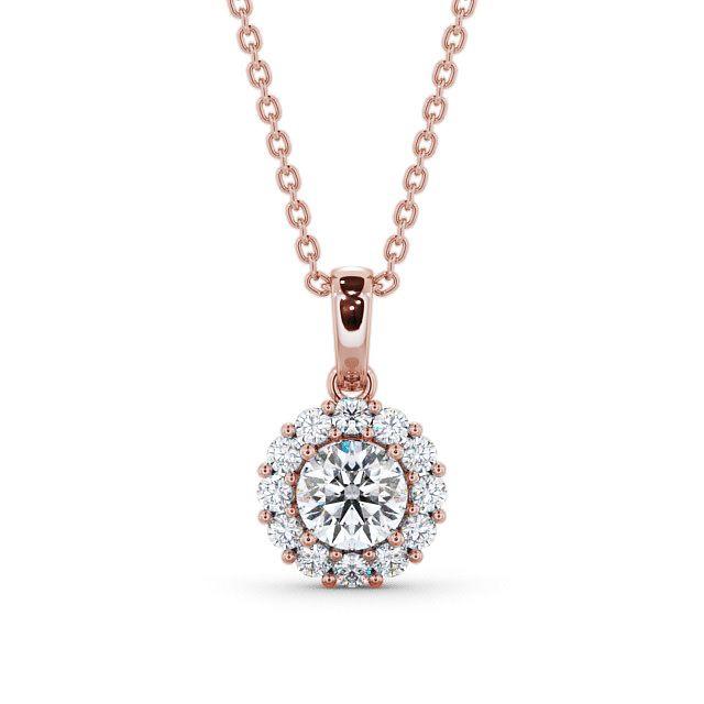 Round Cut Classic Halo Pendant