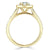 Heart Cut Moissanite Engagement Ring, Classic Halo