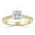 Round Cut Moissanite Engagement Ring, Classic Style