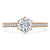 Round Cut Moissanite Engagement Ring, Classic Tiffany Style