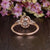 Oval Cut Moissanite Engagement Ring, Vintage Design