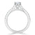 Round Cut Moissanite Engagement Ring, Classic Style
