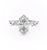 Marquise Cut Moissanite Engagement Ring, Twig Design