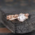 Round Cut Moissanite Bridal Ring Set