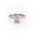 Oval Cut Moissanite Engagement Ring With Side Stones