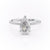 Pear Cut Moissanite Ring With Hidden Halo