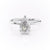 Pear Cut Moissanite Engagement Ring With Hidden Halo