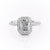 Radiant Cut Moissanite Engagement Ring, Classic Halo