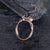 Blue Sapphire & Akoya Pearl Ring, Halo Surround