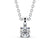 Round Cut Classic Solitaire Pendant