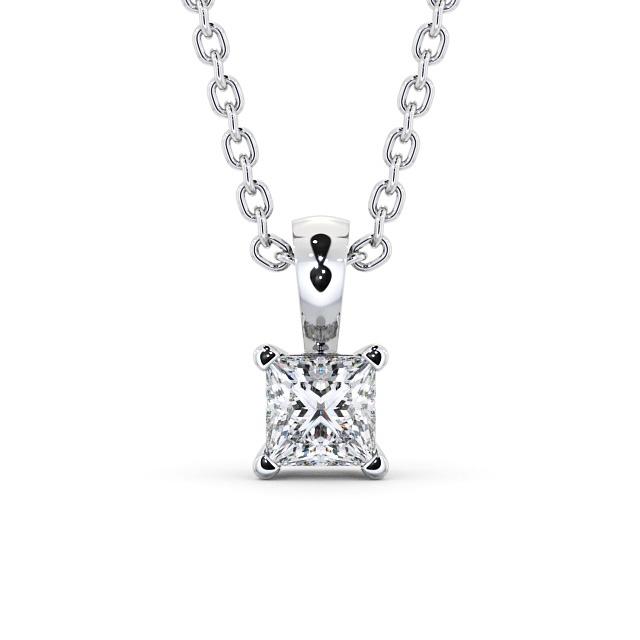 Princess Cut Classic Solitaire Pendant