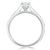 Heart Cut Moissanite Engagement Ring, Classic Style