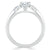 Oval Cut Moissanite 3 Stone Engagement Ring