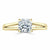 Cushion Cut Moissanite Engagement Ring, Classic Style with Split Shank