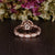 Round Cut Moissanite Engagement Ring, Art Deco Halo Design