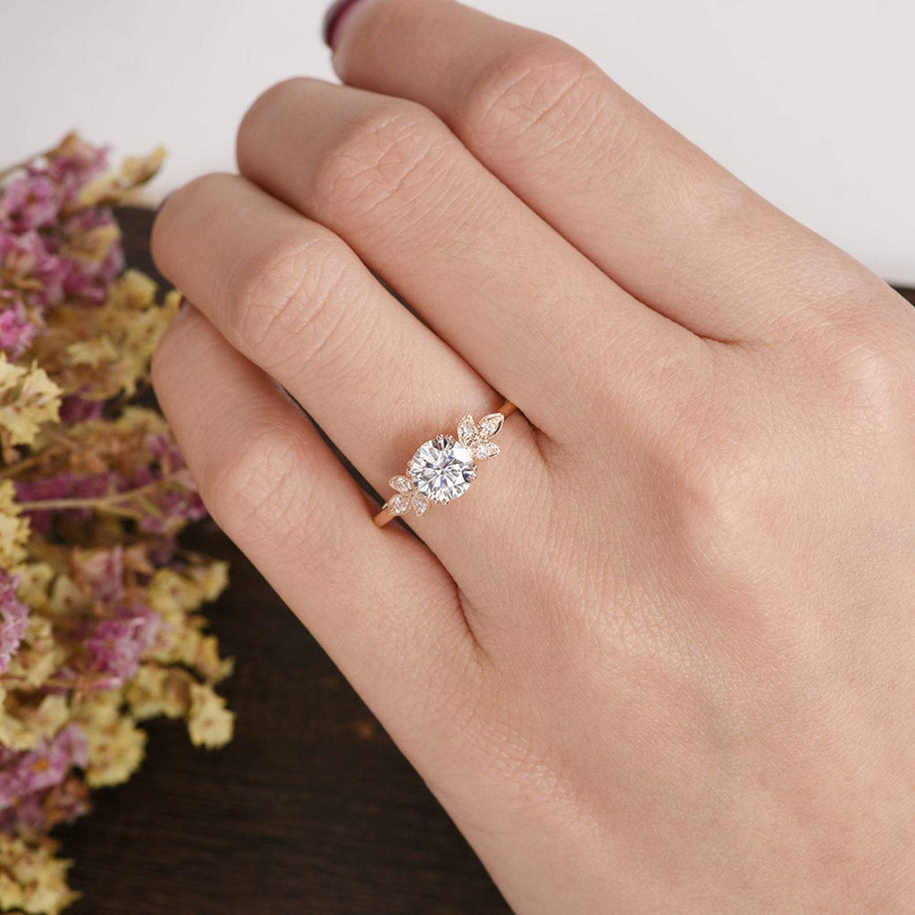 Moissanite design your own ring sale